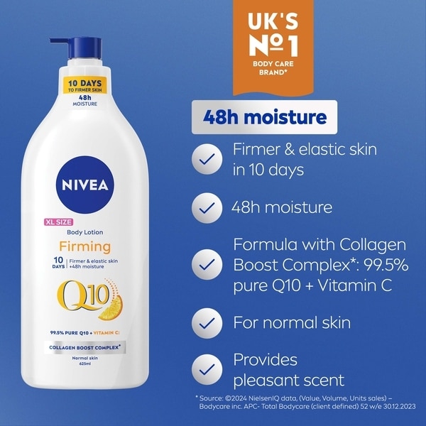 Nivea Q10 Firming Body Lotion With Collagen Complex 625Ml