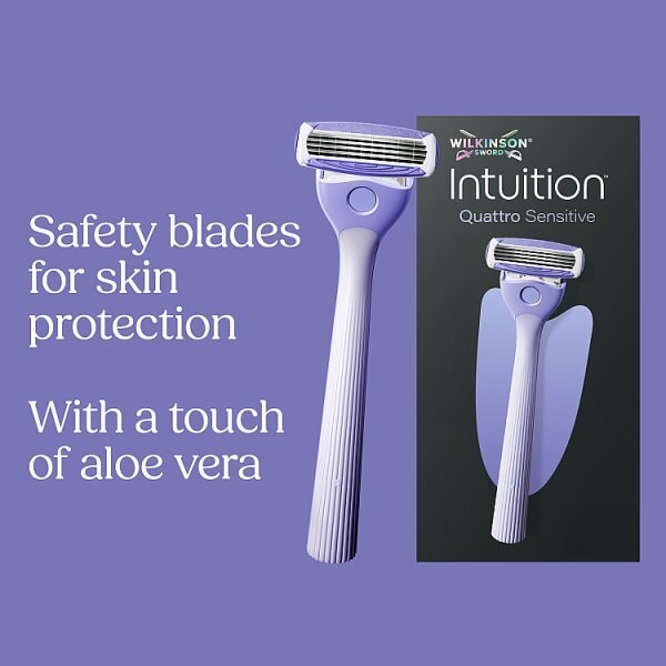 Wilkinson Sword Intuition Quattro Sensitive Blade Refills x3