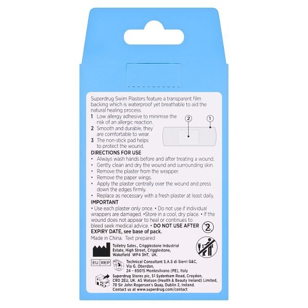 Superdrug Swim Proof Plasters X 20