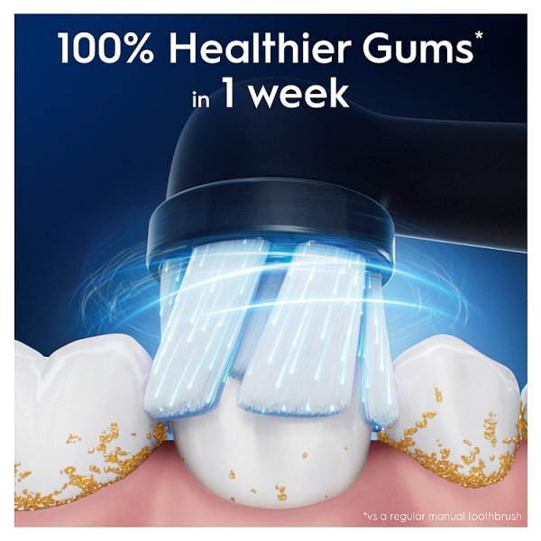 Oral-B iO Gentle Care Black Toothbrush Heads 4 Pack