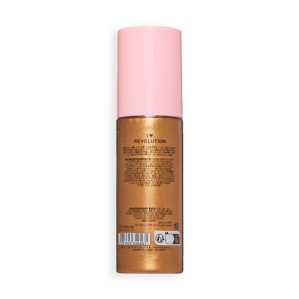 I Heart Tropical Caramel Glow Body Oil Sugar Shimmer Gold