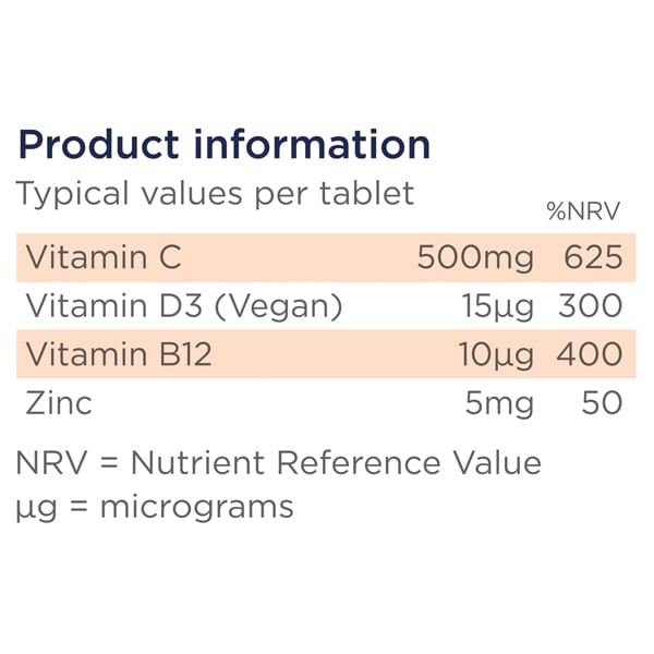 DNR Healthspan Immunovit Super C & Vegan D
