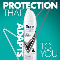 Sure Antiperspirant Deo Aerosol Nonstop Inv B&W 150ml