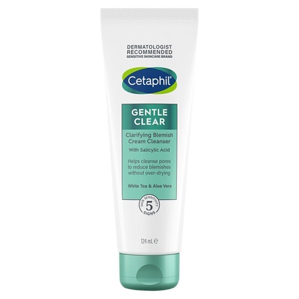 Cetaphil Gentle Clear Clarifying Blemish Cream Cleanser 124ml