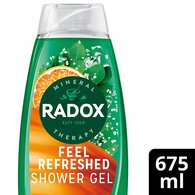 Radox Mineral Therapy Feel Refreshed Shower Gel 675 ml