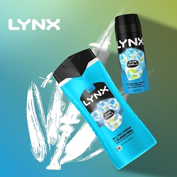 Lynx 3-in-1 Body Wash Shower Gel Ice Chill 500ml