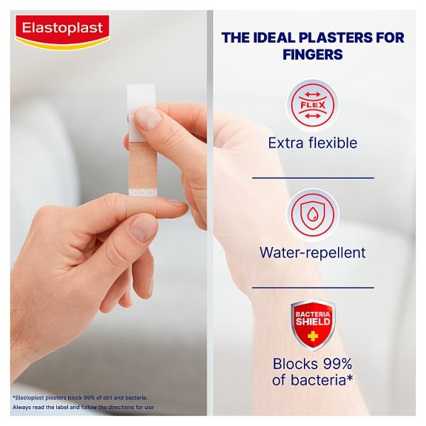 Elastoplast Flexible Fabric Finger Strip,16 Plasters