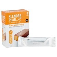 Superdrug Slenderplan Peanut Nougat Bars  x 4