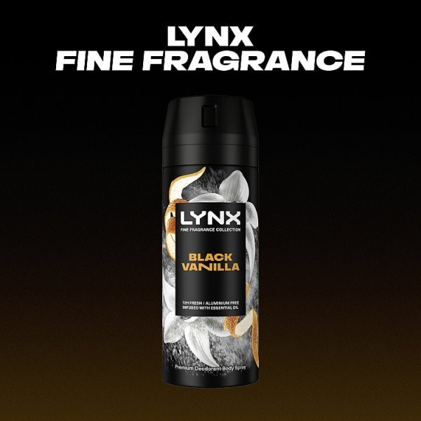 Lynx Fine Fragrance Collection Black Vanilla Premium Body Spray 150 ml