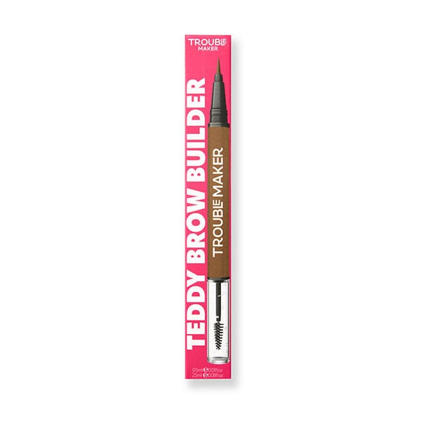 Trouble Maker Teddy Brow 2-in-1 Gel + Brow Pen Medium Brown