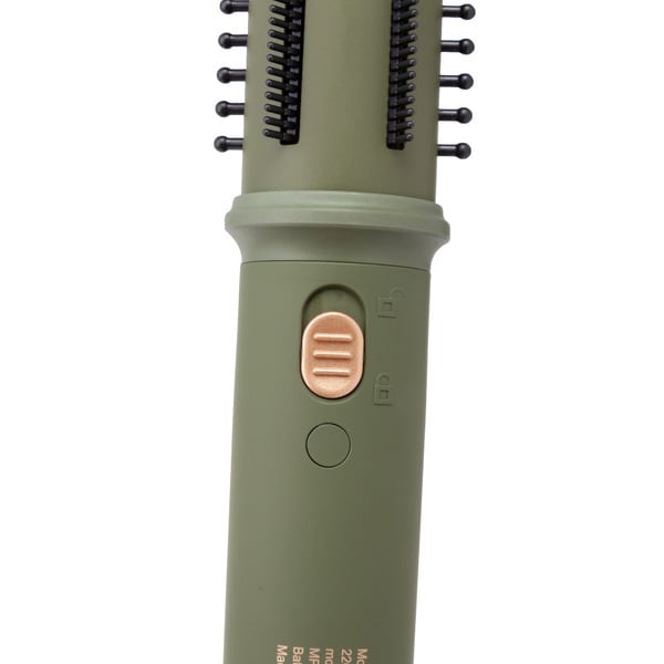 MD Wave Retractable Hot Brush Curler Olive Green