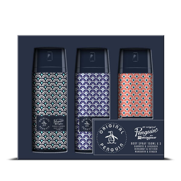 Original Penguin 150ml Body Spray Trio