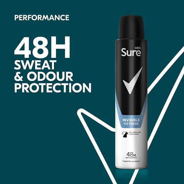 Sure Men Anti-Perspirant Aerosol Invisible Ice Fresh 200ml