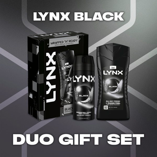 Lynx Black Duo Men's Grooming Gift Set