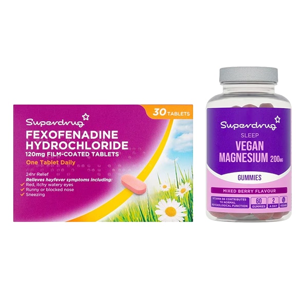 Superdrug Fexofenadine & Sleep Bundle