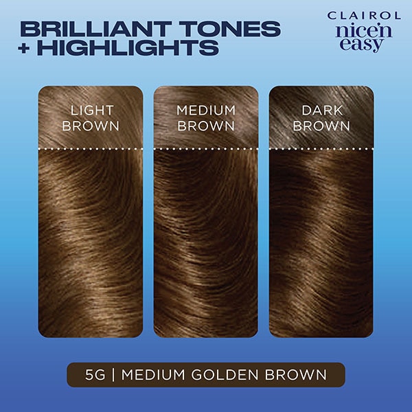 Clairol Nice'n Easy Hair Dye 5G Medium Golden Brown