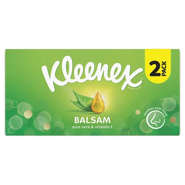 Kleenex Balsam Regular Tissues Twin Pack