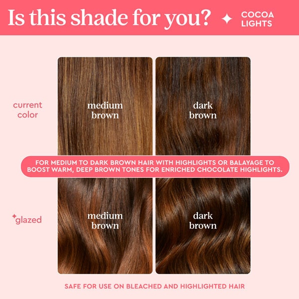 Glaze Supergloss Toning Conditioning GlossCocoa Lights 190ml