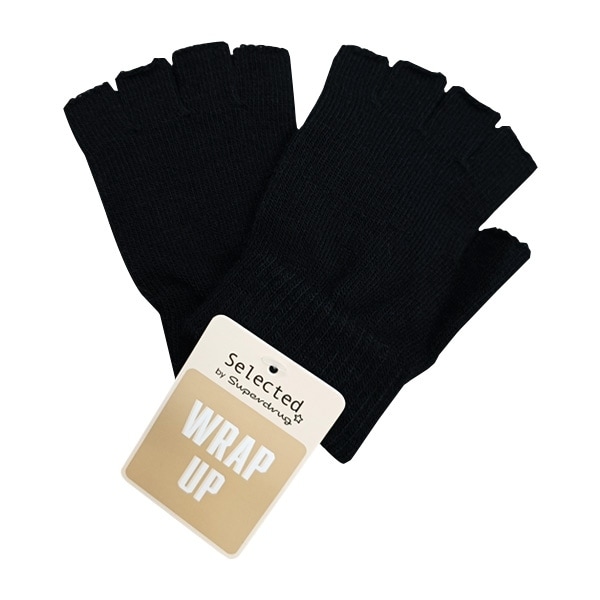 Superdrug Selected Fingerless Gloves Black