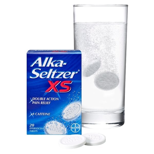 Alka Seltzer Antacid XS Effervescent Pain Relief 20 Tablets