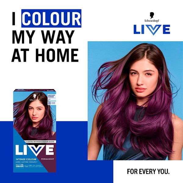 Schwarzkopf LIVE U69 Amethyst Chrome Permanent Hair Dye