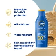 NIVEA SUN Protect & Moisture Sun Cream Lotion SPF 50+ 200ml