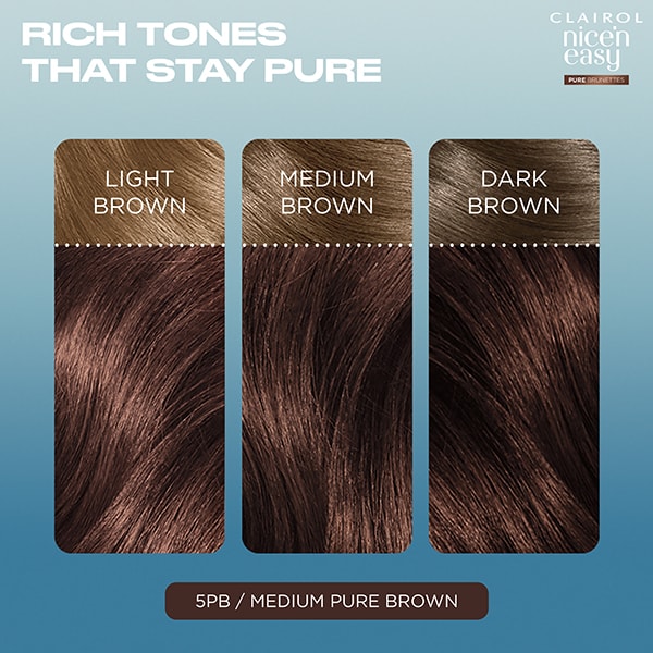 Clairol Nice'n Easy Pure Brunettes 5Pb Medium Mocha Brown