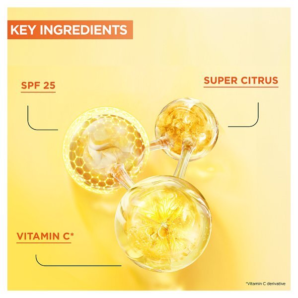 Garnier Vitamin C Serum Cream 2in1 Formula With 20% Vitamin C serum & SPF25 Moisturiser 50ml