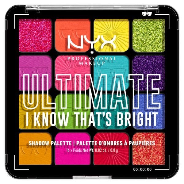 NYX Professional Makeup Ultimate Shadow Palette - I Know That's Bright