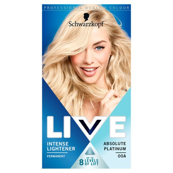 LIVE Intense Lightener Permanent Hair Dye Absolute Platinum