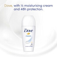 Dove Women Antiperspirant Deodorant Roll on Classic 50ml