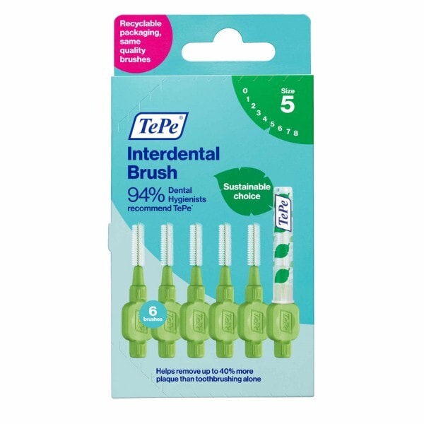 TePe Interdental brushes  X6  - Green 0.8