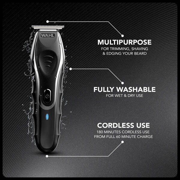 Wahl Aqua Blade Wet & Dry Stubble Shaver and Beard Trimmer