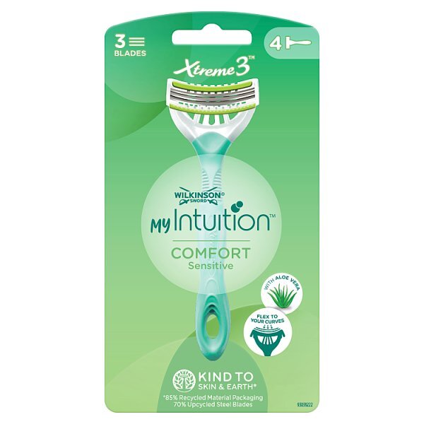 MyIntuition Xtreme 3 Beauty Sensitive Disposable Razor 4pk