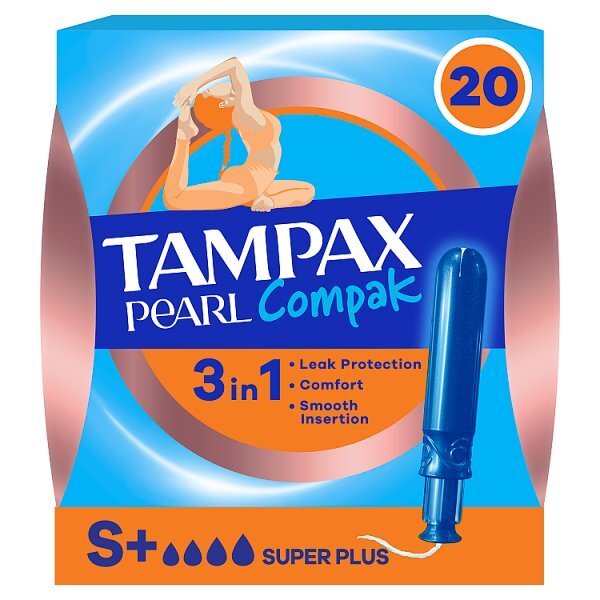 Tampax Compak Pearl Super Plus (20 Ct)