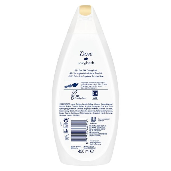 Dove Supreme Fine Silk Bath Soak 450ml