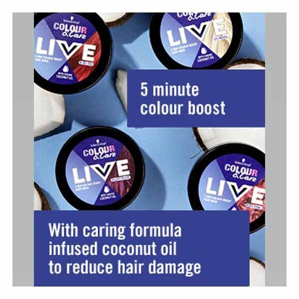 LIVE Colour & Care 5 Min Colour Hair Mask Ruby Red 150ml