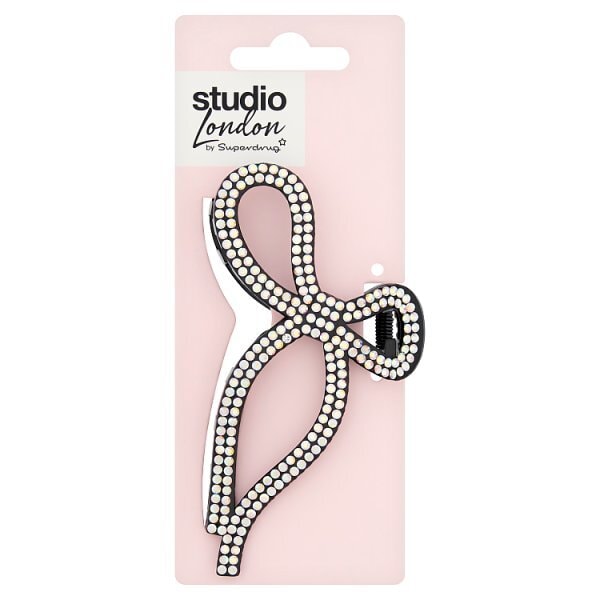 Studio London Diamante Bow Claw Clip