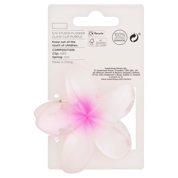 Studio London Purple Flower Claw Clip