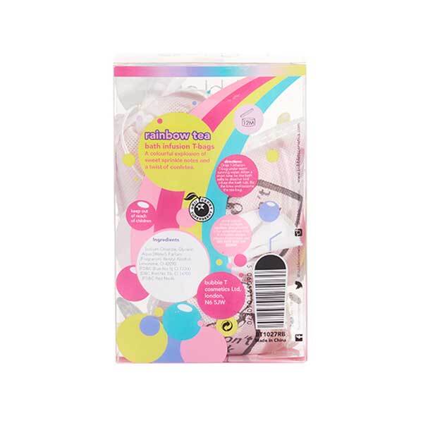 Bubble T Cosmetics - Bath infusion tea bags Rainbow tea