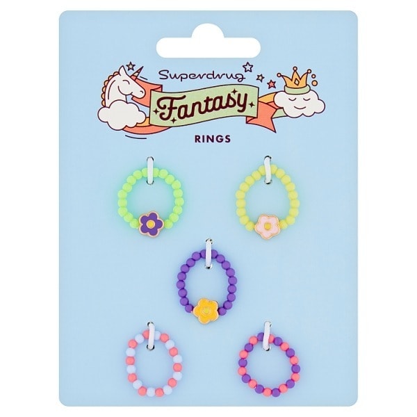 Fantasy Beaded Rings 5 Pack