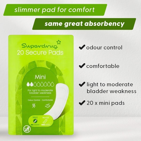 Superdrug Mini Incontinence Pad x20
