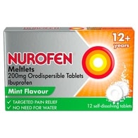 Nurofen Meltlets Mint 200mg Self-Dissolving Tablets 12s