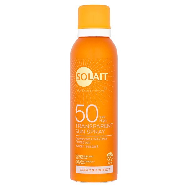 Solait Clear & Protect Transparent Sun Spray SPF50 150ml