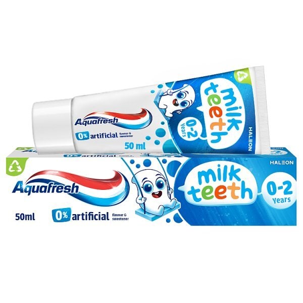 Aquafresh Baby Toothpaste, Milk Teeth 0-2 Years, 50ml