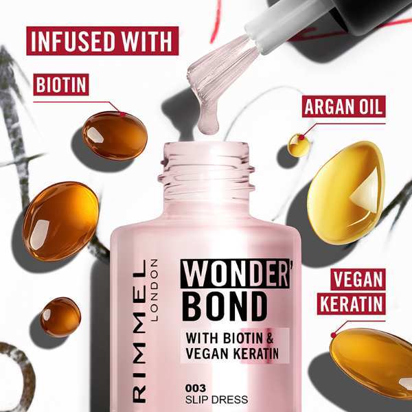 Rimmel Wonder'Bond Care + Colour Nail Polish 006 Chai Treat