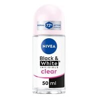 NIVEA Black & White Anti-Perspirant Roll-On Deodorant 50ml