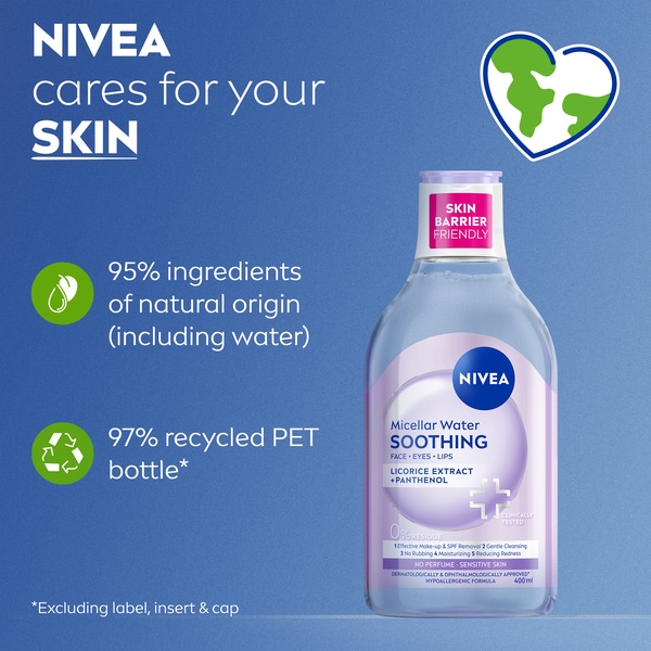 NIVEA Soothing Micellar Water for Sensitive Skin 400ml