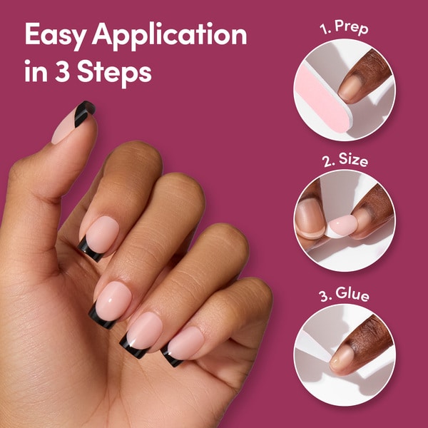 Digi Nails Blackout French