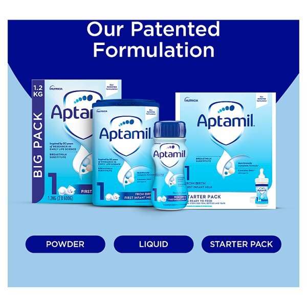 Aptamil 1 First Baby Milk Formula Powder from Birth 800g